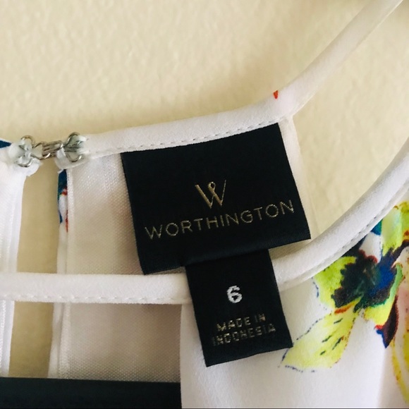 Worthington White Floral Halter Dress - Picture 3 of 7